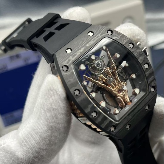 Richard Mille 43mm RM66 devil’s horn Carbon/TI/RU Skeleton Dial YSF Tourb