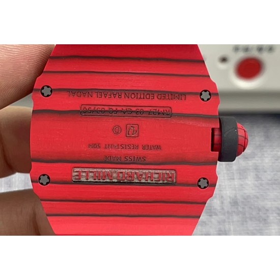 Richard Mille-RM27-03 Limited Edition Rafael Nadal 43mm Red FC/NY Blk/Blk BBR Tourbillon