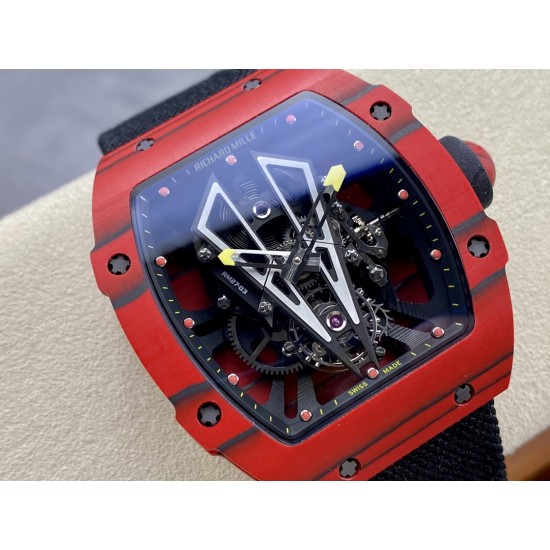 Richard Mille-RM27-03 Limited Edition Rafael Nadal 43mm Red FC/NY Blk/Blk BBR Tourbillon