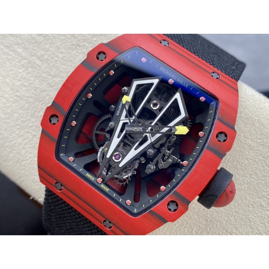 Richard Mille-RM27-03 Limited Edition Rafael Nadal 43mm Red FC/NY Blk/Blk BBR Tourbillon