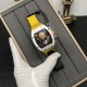 Richard Mille-RM88 Smiley 41mm White Ceramic Skeleton Dial on Yellow Nylon Strap RMF Tourb