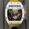 Richard Mille-RM88 Smiley 41mm White Ceramic Skeleton Dial on Yellow Nylon Strap RMF Tourb