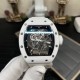 Richard Mille-RM055 43mm White Cer/RU Skeleton Dial BBR RMUL2 Super Clone