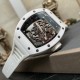 Richard Mille-RM055 43mm White Cer/RU Skeleton Dial BBR RMUL2 Super Clone