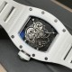 Richard Mille-RM055 43mm White Cer/RU Skeleton Dial BBR RMUL2 Super Clone