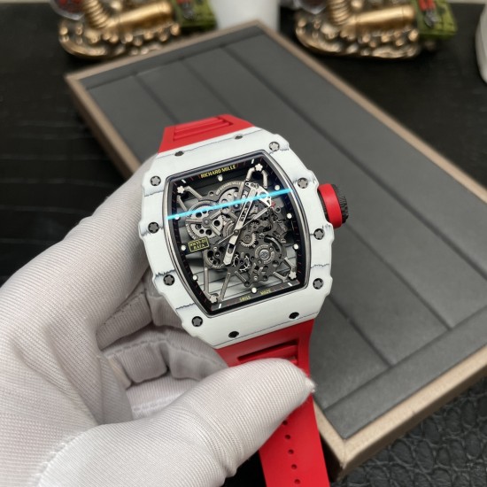 Richard Mille - RM035-01 Rafael Nadal 43mm White NTPT/RU Blk/Blk BBR  RMUL3