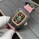 Richard Mille-RM07-01 32mm Ladies Candy Black Carbon / Rose Gold Case Skeleton Dial Automaic