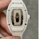 Richard Mille-RM07-01 Ladies 31.5mm Black Diamonds Dial on White Rubber Strap BBA CRMA2