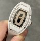 Richard Mille-RM07-01 Ladies 31.5mm Black Diamonds Dial on White Rubber Strap BBA CRMA2
