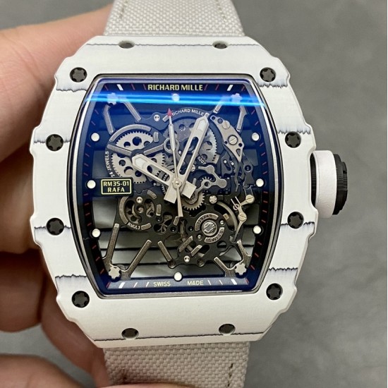 Richard Mille - RM035-01 Rafael Nadal 43mm White FC/NY Blk/Blk BBR RMUL3