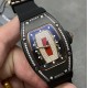 Richard Mille-RM07-01 Ladies 32mm Red Diamonds Dial on Black Rubber Strap ZF CRMA2