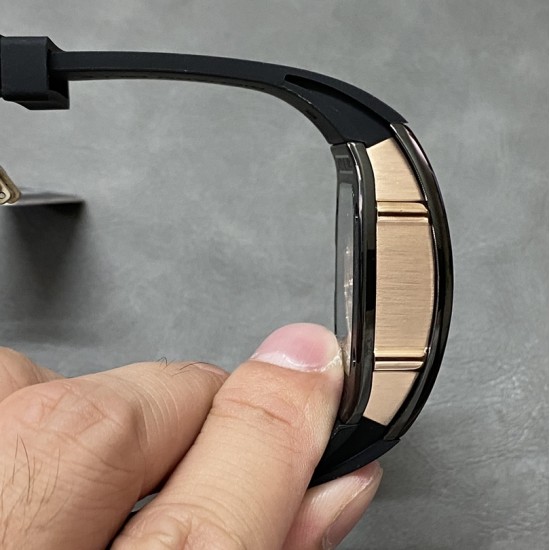 Richard Mille-RM07-01 Ladies 32mm Red Diamonds Dial on Black Rubber Strap ZF CRMA2