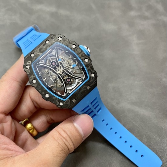 Richard Mille-RM53-01 43mm Carbon/RU Skeleton Dial JBF Tourbillon