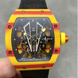 Richard Mille - RM027-03 Rafael Nadal Carbon Case On Black Nylon Strap Real Tourbillon RMF