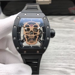 Richard Mille - RM052-01 43mm Black Bezel Rose Gold Skeleton PVD/RU JBF Tourbillon