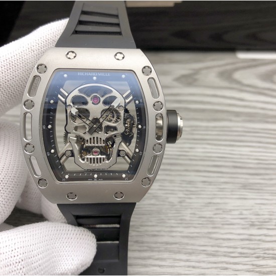 Richard Mille - RM052-01 44mm Titanium Bezel Titanium Skeleton Rubber Strap JBF Tourbillon