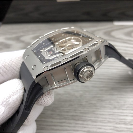 Richard Mille - RM052-01 44mm Titanium Bezel Titanium Skeleton Rubber Strap JBF Tourbillon