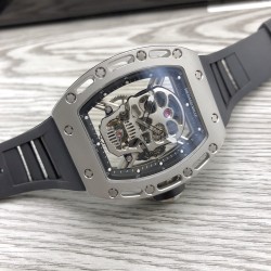 Richard Mille - RM052-01 44mm Titanium Bezel Titanium Skeleton Rubber Strap JBF Tourbillon