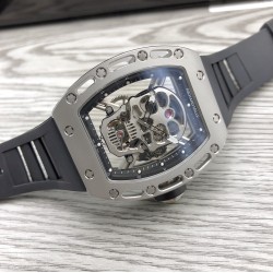 Richard Mille - RM052-01 44mm Titanium Bezel Titanium Skeleton Rubber Strap JBF Tourbillon