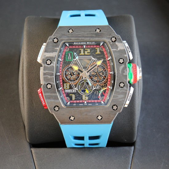Richard Mille - RM65-01 41mm NTPT Carbon Automatic Split-Seconds Chronograph Automatic