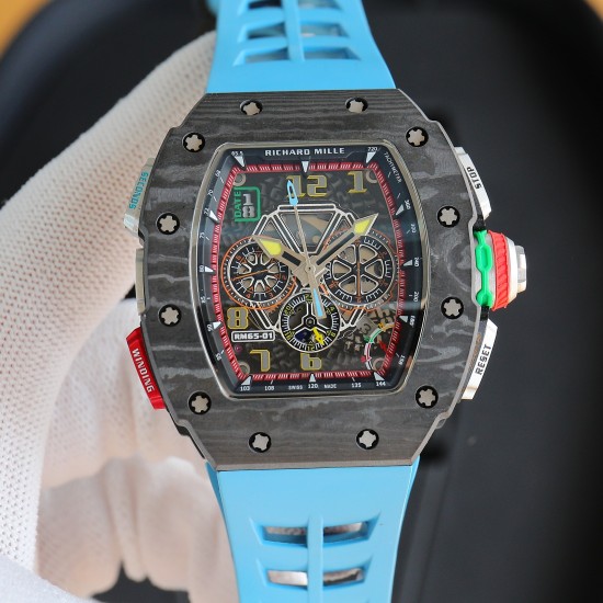 Richard Mille - RM65-01 41mm NTPT Carbon Automatic Split-Seconds Chronograph Automatic