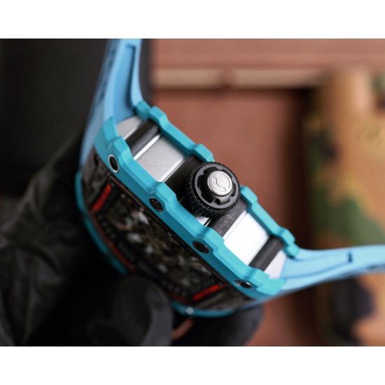 Richard Mille - RM21-02 40mm Carbon Case On Red Rubber Strap V2 Tourbillon