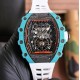 Richard Mille - RM21-02 40mm Carbon Case On Red Rubber Strap V2 Tourbillon