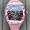 Richard Mille - RM38-02 43.7mm Bubba Watson Carbon With Pink Rubber Strap Tourbillon 