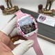 Richard Mille - RM38-02 43.7mm Bubba Watson Carbon With Pink Rubber Strap Tourbillon 
