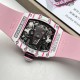 Richard Mille - RM38-02 43.7mm Bubba Watson Carbon With Pink Rubber Strap Tourbillon 