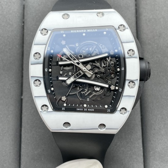 Richard Mille - RM61-01 Yohan Blake 43mm White NTPT on Black Rubber Strap ZF RMUL2