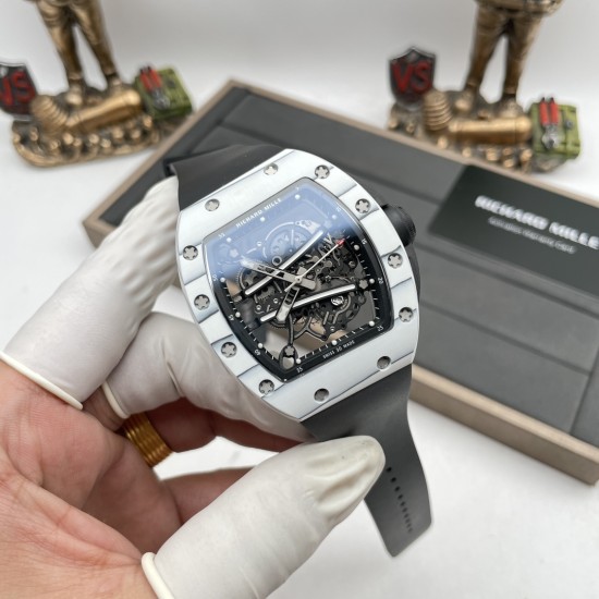 Richard Mille - RM61-01 Yohan Blake 43mm White NTPT on Black Rubber Strap ZF RMUL2