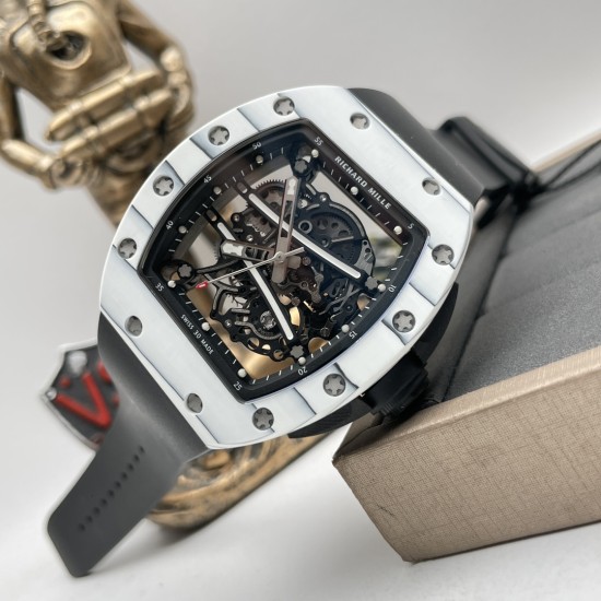 Richard Mille - RM61-01 Yohan Blake 43mm White NTPT on Black Rubber Strap ZF RMUL2