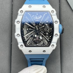 Richar Mille - RM12-01 42mm Real Tourbillon RMF Best Edition Skeleton Dial on Blue Rubber Strap