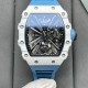 Richar Mille - RM12-01 42mm Real Tourbillon RMF Best Edition Skeleton Dial on Blue Rubber Strap