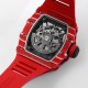 Richard Mille - RM35-02 RAFAEL NADAL 43mm NTPT Carbon Case Skeleton Dial With Red Rubber Strap BBR Clone RMAL1