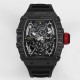 Richard Mille - RM35-02 RAFAEL NADAL 44.5mm Skeleton NTPT Dial on Black Strap BBR RMAL1 Super Clone