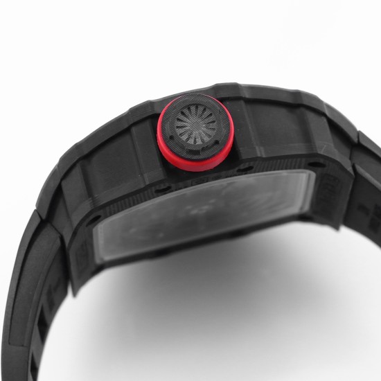 Richard Mille - RM35-02 RAFAEL NADAL 44.5mm Skeleton NTPT Dial on Black Strap BBR RMAL1 Super Clone