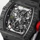 Richard Mille - RM35-02 RAFAEL NADAL 44.5mm Skeleton NTPT Dial on Black Strap BBR RMAL1 Super Clone