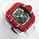 Richard Mille - RM35-02 RAFAEL NADAL 43mm NTPT Carbon Case Skeleton Dial With White Rubber Strap BBR  RMAL1 Clone Super