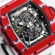 Richard Mille - RM35-02 RAFAEL NADAL 43mm NTPT Carbon Case Skeleton Dial With White Rubber Strap BBR  RMAL1 Clone Super