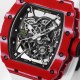 Richard Mille - RM35-02 RAFAEL NADAL 43mm NTPT Carbon Case Skeleton Dial With White Rubber Strap BBR  RMAL1 Clone Super