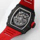 Richard Mille - RM35-02 RAFAEL NADAL 44.5mm NTPT Carbon Skeleton Dial on Red Strap BBR RMAL1 Super Clone