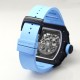 Richard Mille - RM35-02 RAFAEL NADAL 44.5mm NTPT Carbon Skeleton Dial on Blue Strap BBR RMAL1 Super Clone