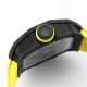 Richard Mille - RM35-02 RAFAEL NADAL 44.5mm NTPT Carbon Skeleton Dial on Yellow Strap BBR RMAL1 Super Clone