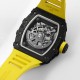 Richard Mille - RM35-02 RAFAEL NADAL 44.5mm NTPT Carbon Skeleton Dial on Yellow Strap BBR RMAL1 Super Clone