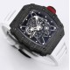 Richard Mille - RM35-01 44.5mm Skeleton NTPT Dial on White Strap BBR RMUL3 Super Clone