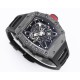 Richard Mille - RM35-01 44.5mm Skeleton NTPT Dial Black White Strap BBR RMUL3 Super Clone