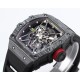 Richard Mille - RM35-01 44.5mm Skeleton NTPT Dial Black White Strap BBR RMUL3 Super Clone