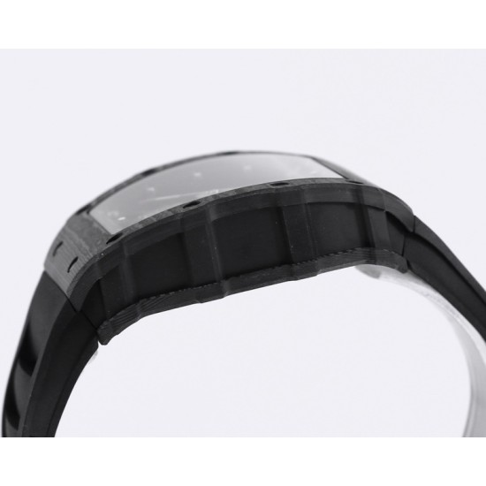 Richard Mille - RM35-01 44.5mm Skeleton NTPT Dial Black White Strap BBR RMUL3 Super Clone